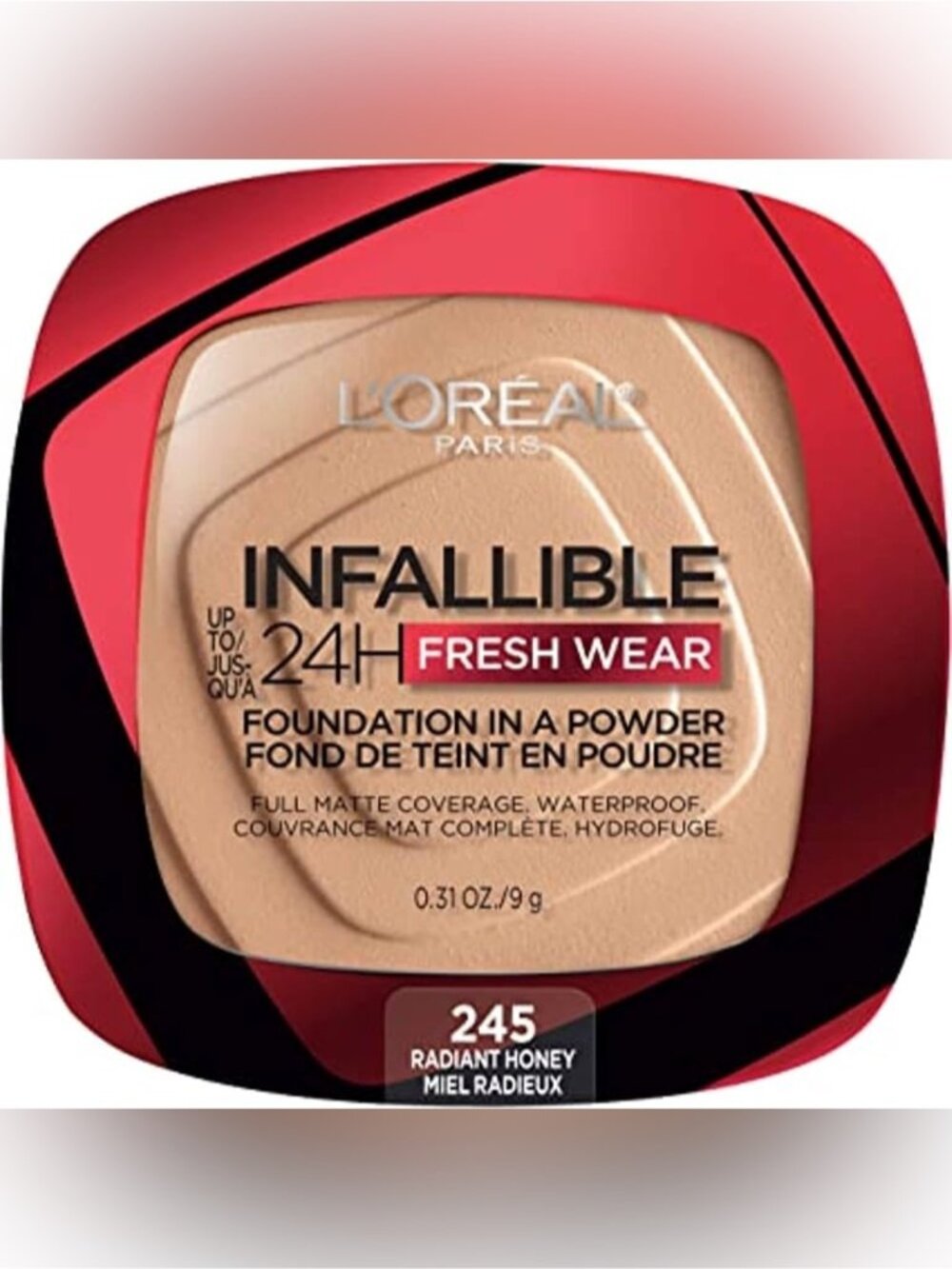 L’Oréal Infallible 24H Fresh Wear Foundation full coverage 245 Radiant Honey